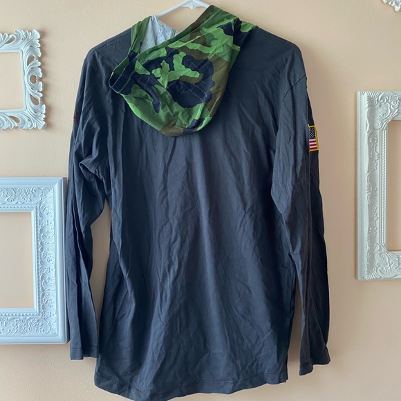 Nike Alabama Light Hoodie Gray with Camo Hood Size M - Picture 8 of 12